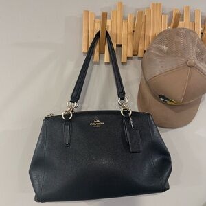 Coach Black Leather Shoulder Bag